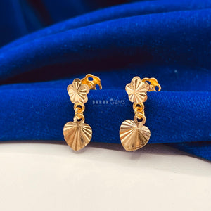 Heart Drop Ear Rings