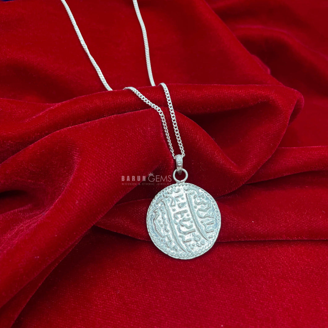 Silver Coin Necklace