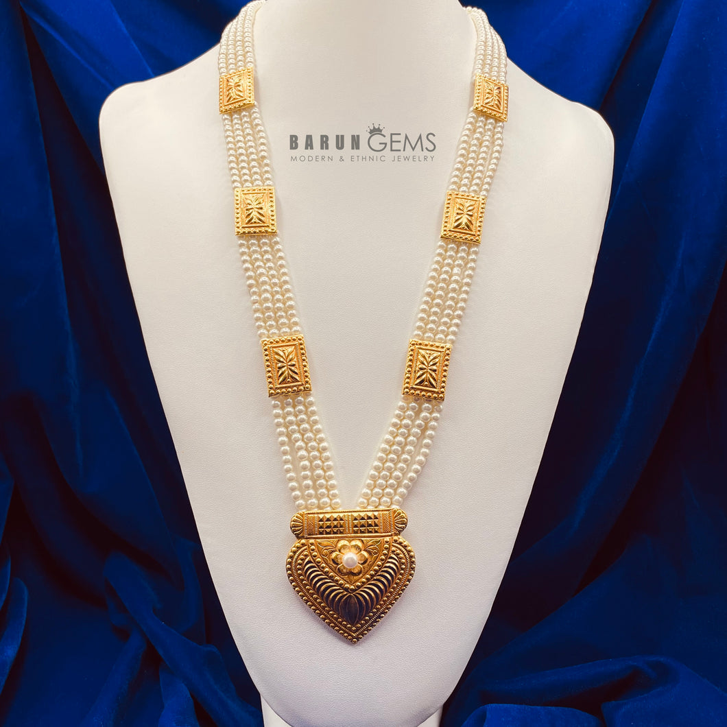 Gold Jewelry Design Of Chandra Haar Moti Chandra Haar /nepali