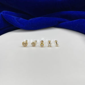 8K Flower Nose Pin