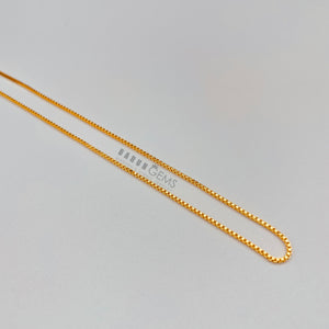 24K Gold Boxed Chain (Baby/Toddler)