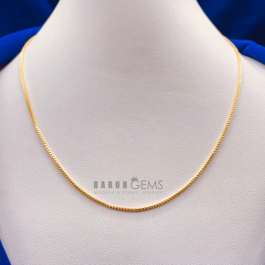 24K Gold Boxed Chain (Baby/Toddler)