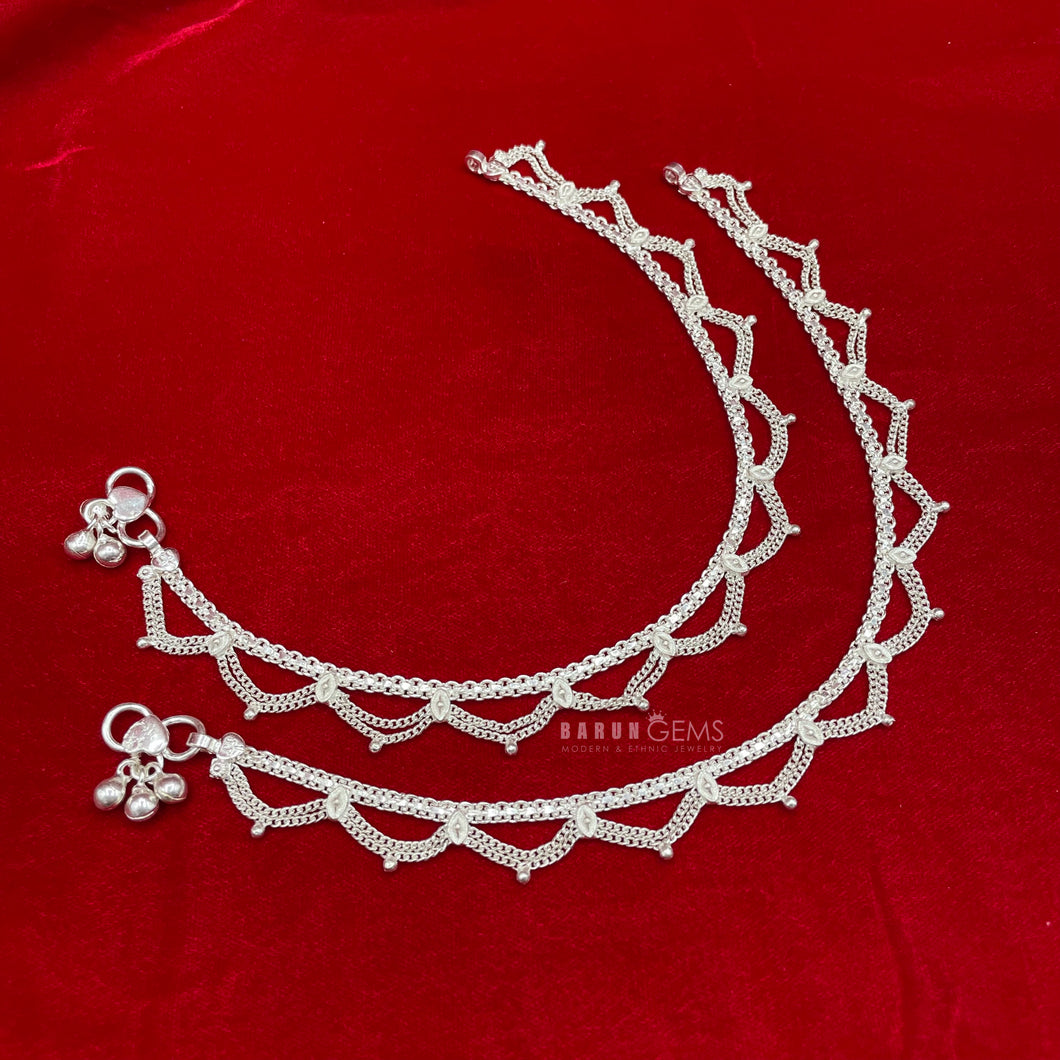 Double Drop Anklets