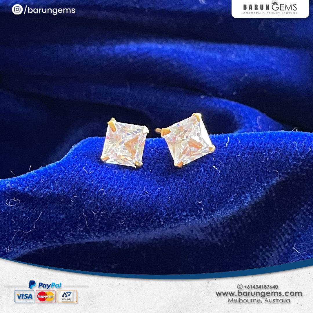 Gold Earrings Ear Studs Barun Gems
