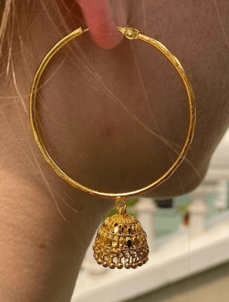 Pinjada Jhumkas Barun Gems